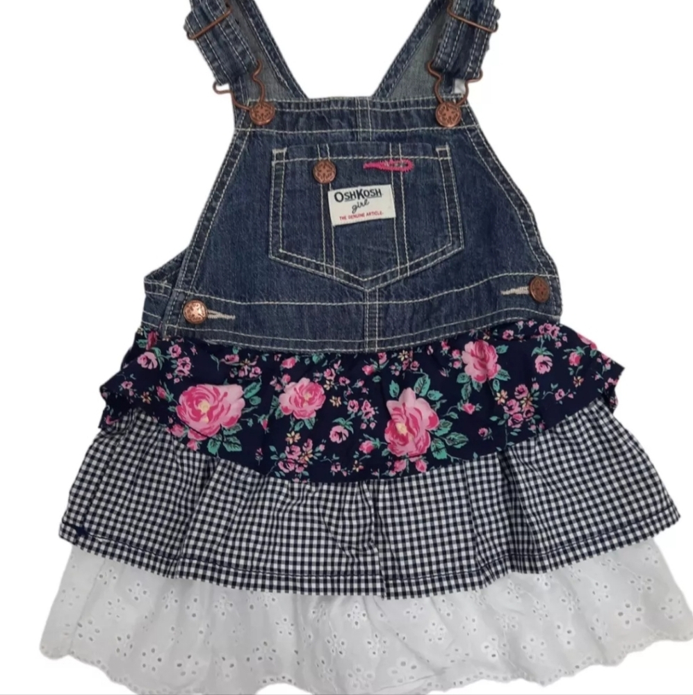 OshKosh B'gosh Sleeveless Casual Dress Blue Pink